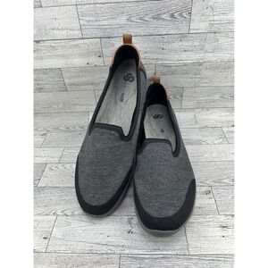 Clarks Women's Gray Slip On Casual Comfort Loafers Mules Shoes Size 12M